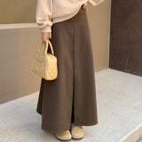 ウールライクボリュームスカート