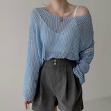 ルーズメッシュニット