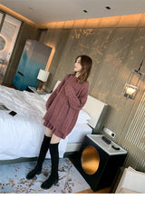 ガーリールーズニットセットアップ