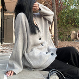 オーバーサイズVネックカーディガン