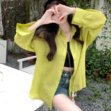 【6色展開】シアーオーバーシャツ