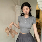 ポロカラーサマーニット