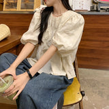 ギャザー半袖トップス