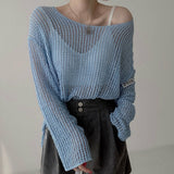 ルーズメッシュニット