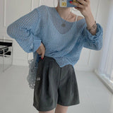 ルーズメッシュニット