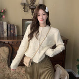 リボンカーディガン