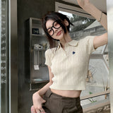 ポロカラーサマーニット