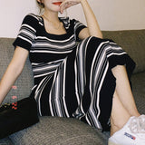 ボーダーニットワンピース