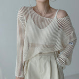 ルーズメッシュニット