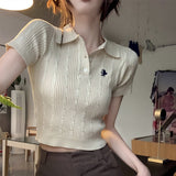 ポロカラーサマーニット