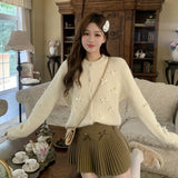 リボンカーディガン