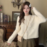 リボンカーディガン