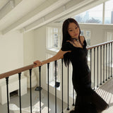 スエードハートネックレス