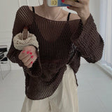 ルーズメッシュニット