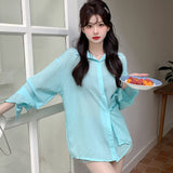 【6色展開】シアーオーバーシャツ