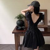 ギャザーフレアワンピース