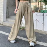 ハイウェストワイドパンツ