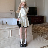 オフショルダーニットアップ