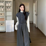 ダメージショートニットベスト