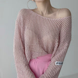 ルーズメッシュニット