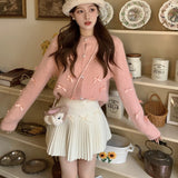 リボンカーディガン