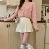 リボンカーディガン