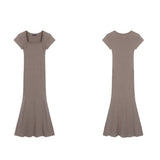 半袖カットソーマーメイドワンピース