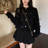 リボンカーディガン