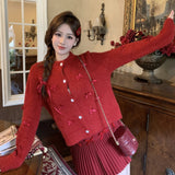 リボンカーディガン