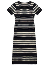 ボーダーニットワンピース