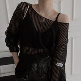 ルーズメッシュニット