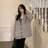 オーバーサイズVネックカーディガン