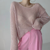 ルーズメッシュニット