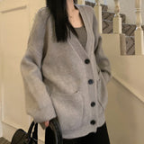 オーバーサイズVネックカーディガン