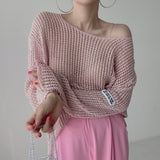 ルーズメッシュニット