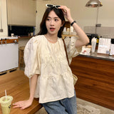 ギャザー半袖トップス