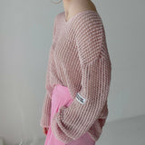 ルーズメッシュニット