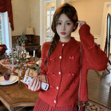 リボンカーディガン