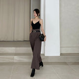 ショートジャケット+ハイウェストワイドパンツ