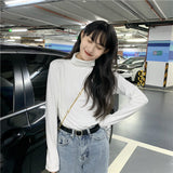 シンプルハイネックロンT