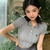 ポロカラーサマーニット