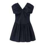 ギャザーフレアワンピース