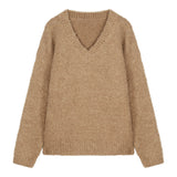 Vネックオーバーニットアップ