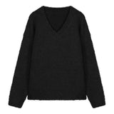 Vネックオーバーニットアップ