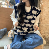 ひつじ柄ベスト