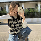 ひつじ柄ベスト