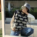 ひつじ柄ベスト