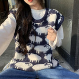 ひつじ柄ベスト