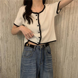 パイピングデザインカーディガン