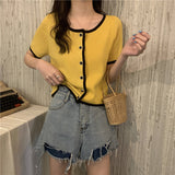 パイピングデザインカーディガン